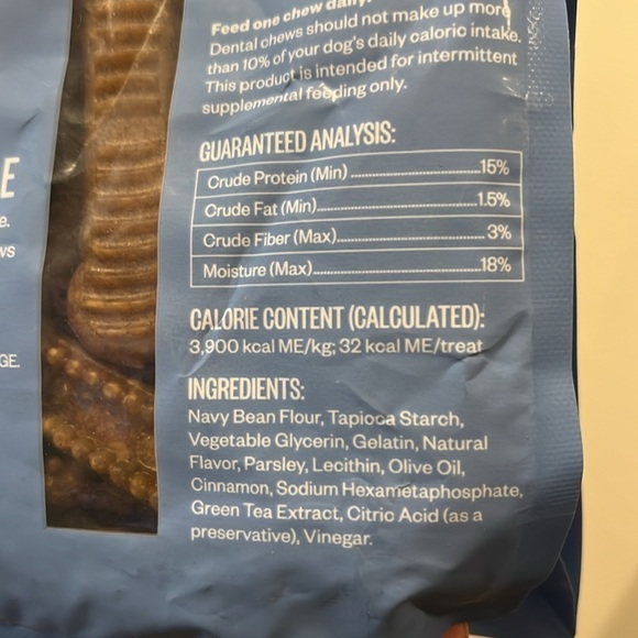 Brand new Ollie Dental Chews with Parsley and Cinnamon Extra Small - Picture 4 of 5